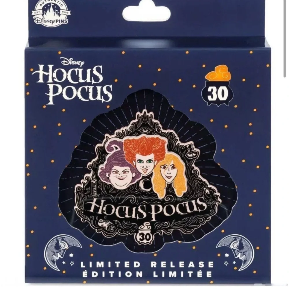 NEW Hocus Pocus 30th Anniversary Jumbo Pin 3” Limited Release DISNEY - Picture 2 of 2